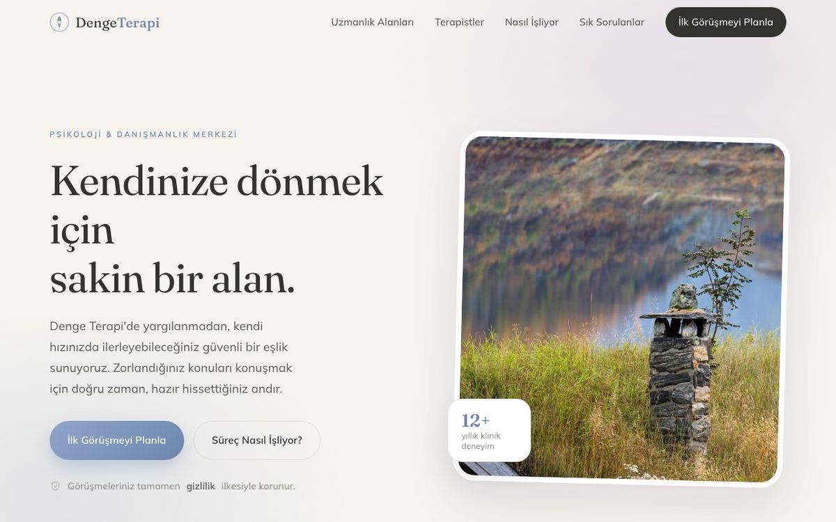 Denge Terapi tema önizlemesi