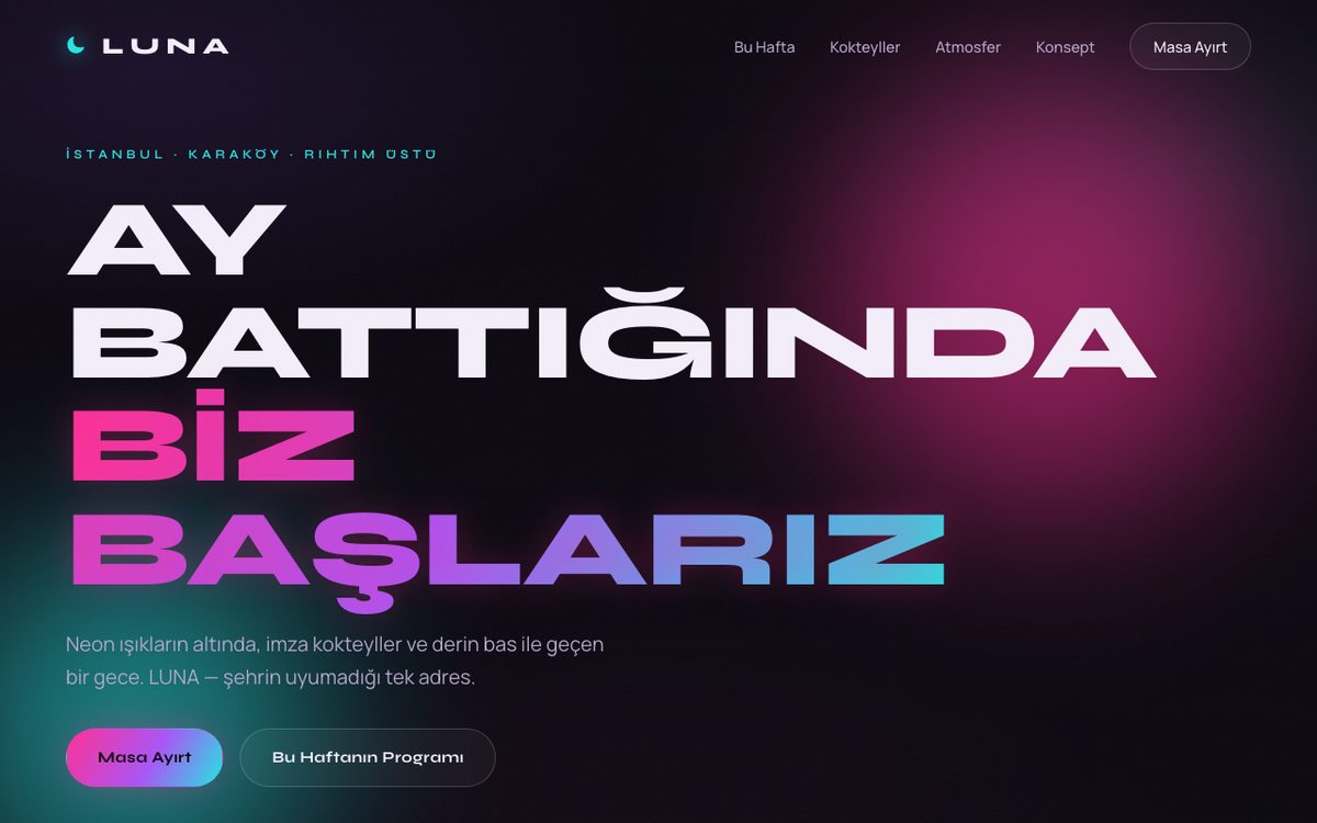 LUNA tema önizlemesi