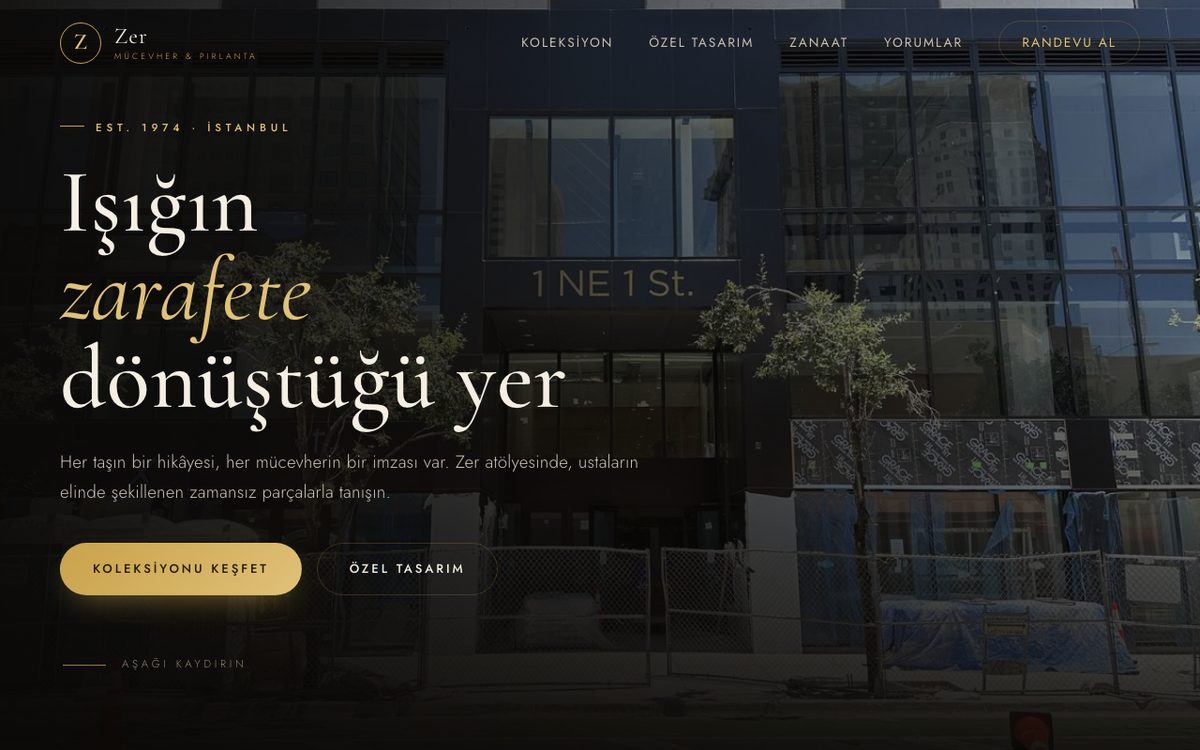 Zer — Perakende & Etkinlik web sitesi teması önizlemesi